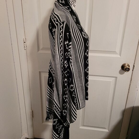 Haute monde geometric open cardigan mohair blend - Picture 3 of 4